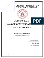 Labour Law Project on Lay-Off Compensation