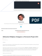 Atribuições Múltiplas e Desiguais e a Fórmula Do Project 2013 _ Gerente de Projeto