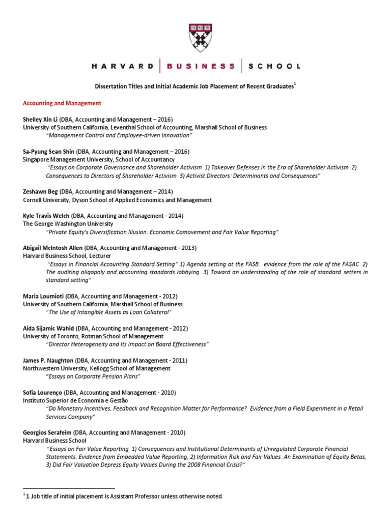 2016 Recent Placement Summary Pdf Economics Strategic Management