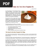 Very Best Pumpkin Pie