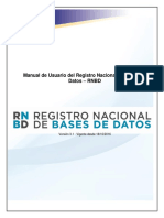 Manual de Usuario Del Registro Nacional de Bases de Datos – RNBD
