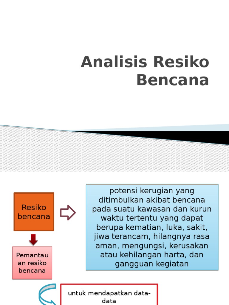 Analisis dan Pengurangan Risiko Bencana | PDF | Sains & Matematika