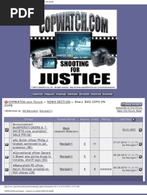 The Science Of Cop Watching Volume 007 Internet Forum Driving Under The Influence
