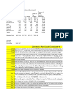 Excel Exercise 1