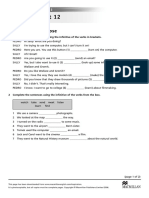 Worksheet 12: Infinitive of Purpose