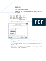Validar Datos en Excel