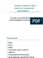 Anamnesis y Examen Fisico General en El Paciente