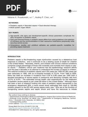 Pediatric Sepsis