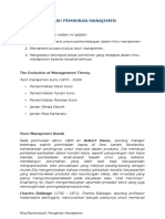 Modul 2 - Evolusi Pemikiran Manajemen