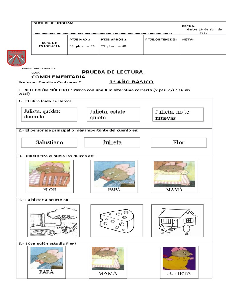 Prueba Julieta Estate Quieta PDF