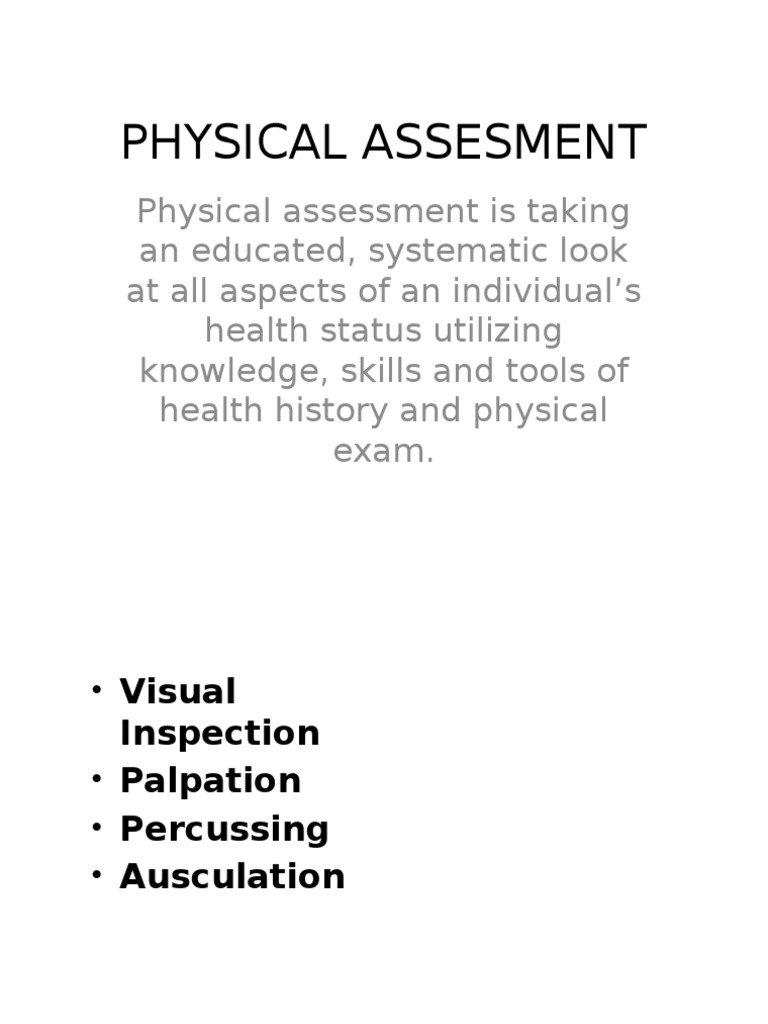Comprehensive Guide to Physical Assessment | PDF