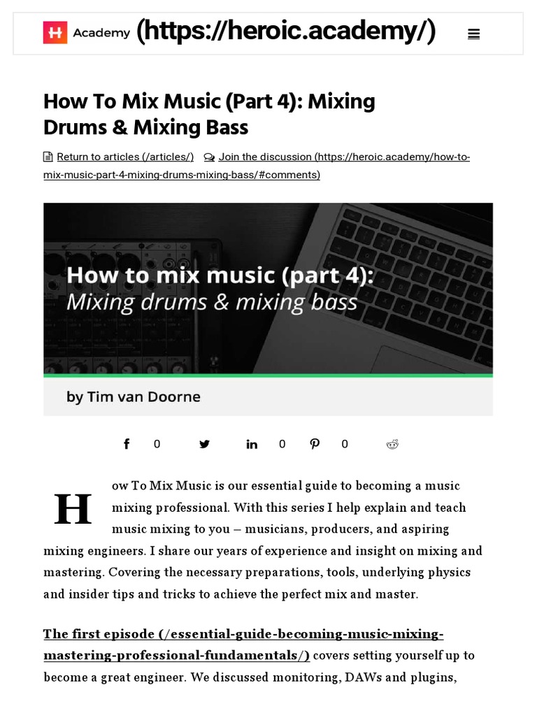 How To Mix Music