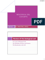 BIO149 The Biological Cell Concepts