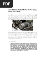 Download Cara Memperbaiki Starter Motor Yang Rusak Atau Mati by Gusty Aurieliano SN346641166 doc pdf