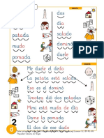 Cartilla Lectura Palabras Con d