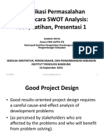 Identifikasi Permasalahan SWOT-TREE ANALYSIS