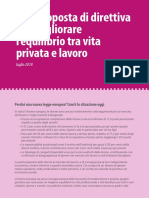 Una proposta di direttiva per migliorare l'equilibrio tra vita privata e lavoro