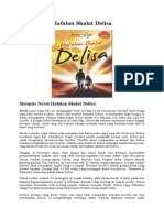 Sinopsis Novel Hafalan Shalat Delisa