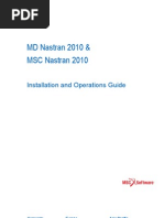 MD & MSC Nastran 2010 Installation and Operations Guide