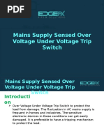 Mains Operated Under Voltage Over Voltage Trip Switch