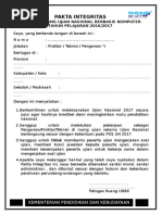 Download Pakta Integritas Unbk 2017 by Restu Ahmad SN346653875 doc pdf