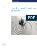 Keeping Transformations On Target