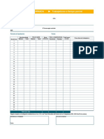 Registro Jornada Parcial