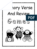 Games Bible Review and Memory Verse