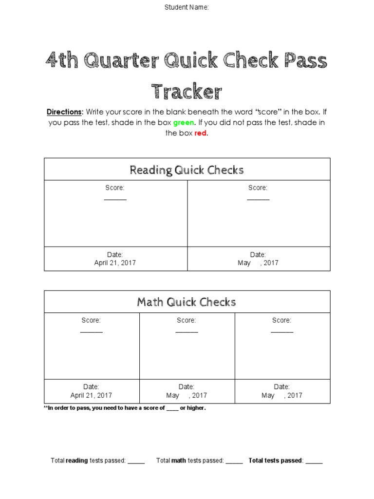 Quickcheckpasstracker | PDF