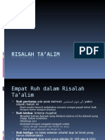 EMPAT RUH DALAM RISALAH TA'ALIM