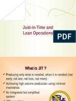 Just-in-Time and Lean Operations