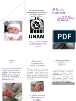 Triptico Tamiz Neonatal