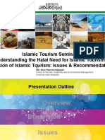 Islamic Tourism Seminar "Understanding The Halal Need For Islamic Tourism" Dimension of Islamic Tourism: Issues & Recommendation