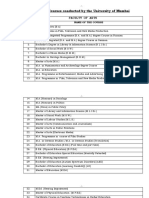 Mumbai University Courses PDF