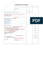 Elements of Cost and Preparation of Cost Sheet