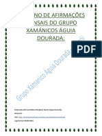 Caderno de Afirmações Xamánicas Grupo Águia Dourada Niteroi