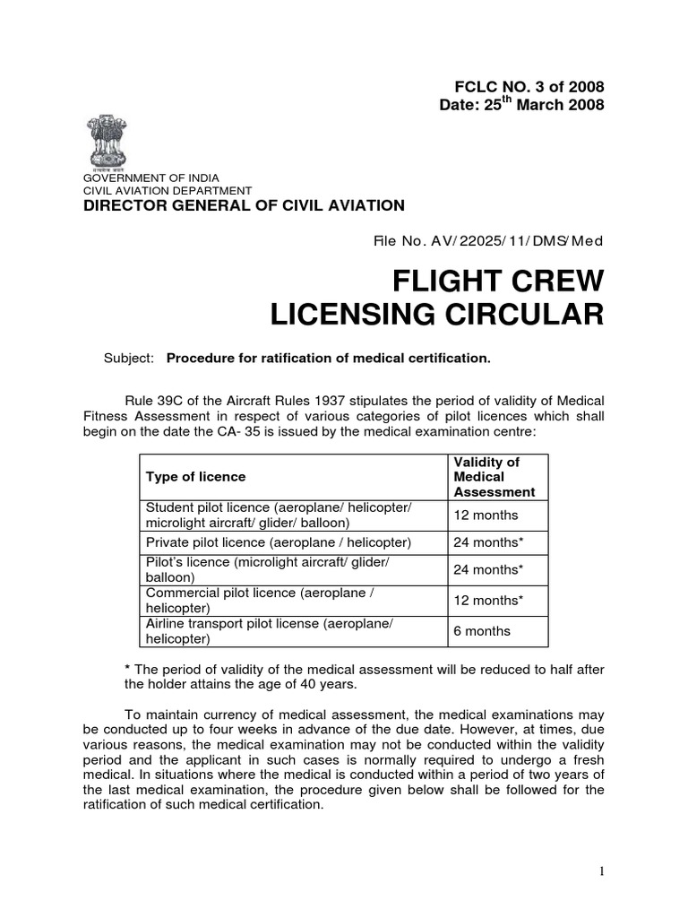 NOC Requirements 1 Pilot (Aeronautics) Airplane
