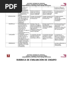 Rubrica de Ensayo