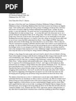 letter to congressman