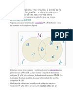 Además de Relacionar Los Conjuntos A Través de La Contenencia y La Igualdad