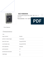 EZC100B3030 Circuit Breaker Datasheet