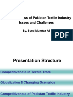 Pakistan Textile Industry Competitiveness Issues and Challenges