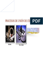 Procesos de Union para Materiales Ceramicos y Compuestos