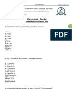 Matemática - Revisão - Medida de Comprimento e Área