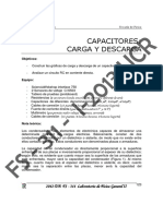 Carga y Descarga de Un Capacitor