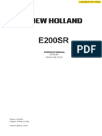 New Holland E200sr Excavator Service Repair Manual PDF