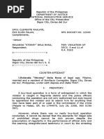 Edited Counter Affidavit