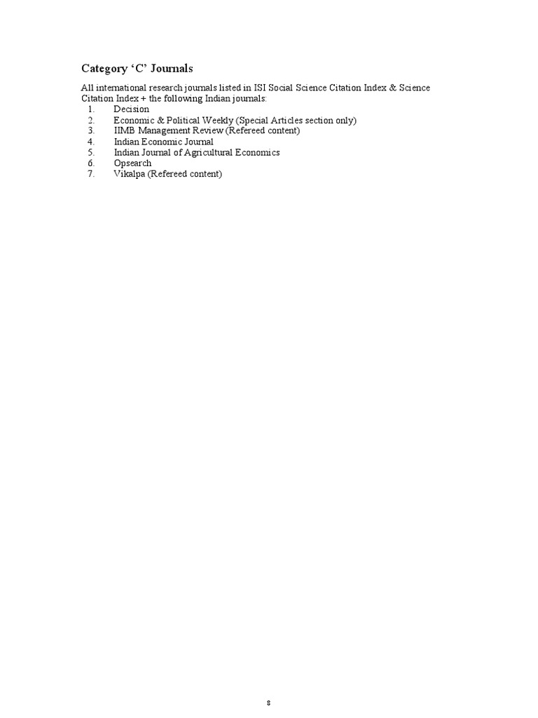 List of Journals SCI and SSCI Academic Journal Sociology Free