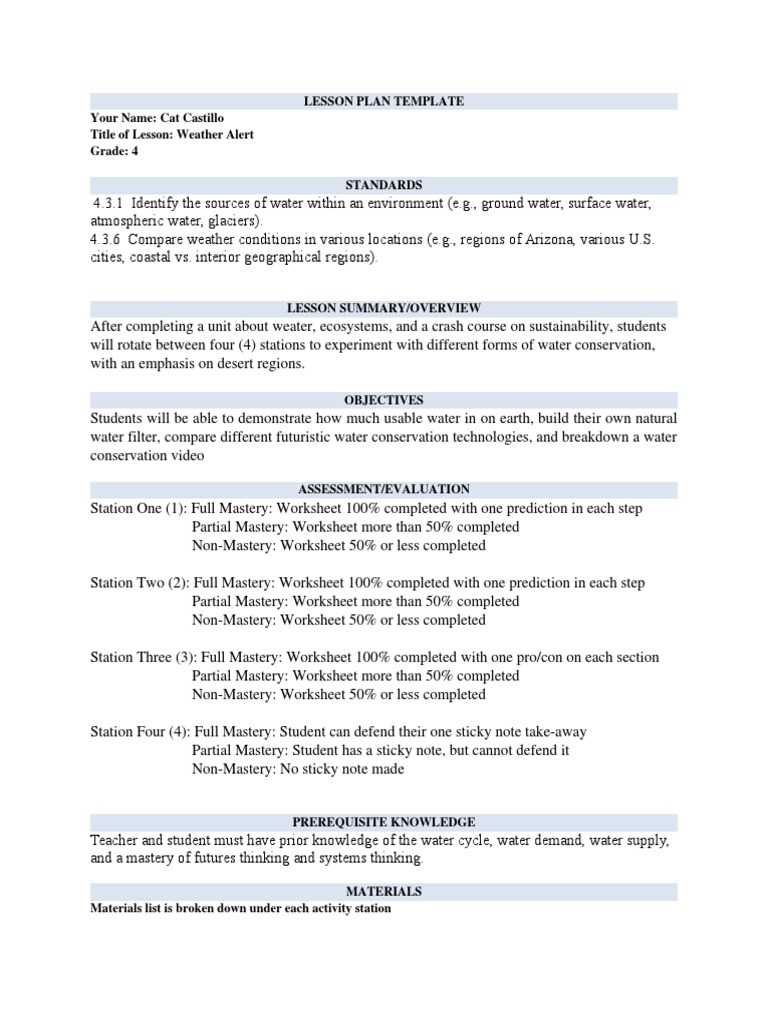 worksheet Weather Station Model Worksheet lesson plan template main weather