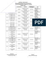 JADWAL KEGIATAN Senam